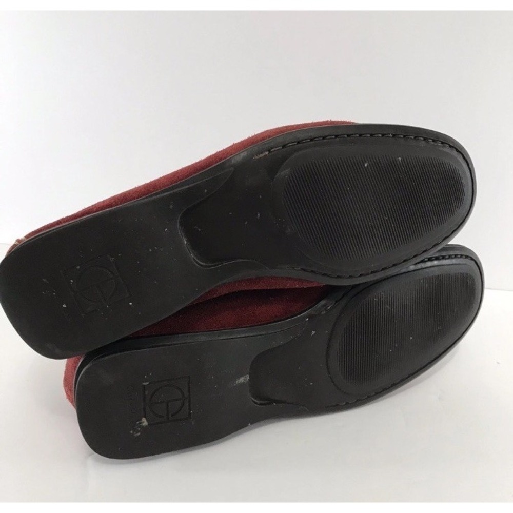 Cole Haan Womens Suede Leather Loafers Driving Shoes Red sz 7 - Picture 9 of 9